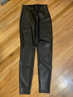 Express Black Faux Leather Pants